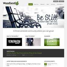 Woodland Church Design Template - Green