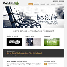 Woodland Church Design Template - Orange
