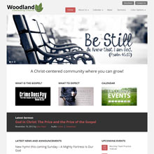 Woodland Church Design Template - Red