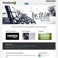 Woodland Church Design Template - Teal
